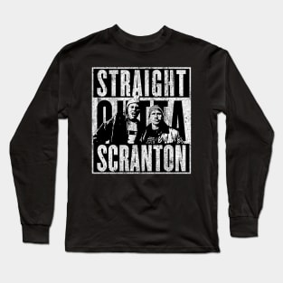 vintage straight  outta scranton Long Sleeve T-Shirt